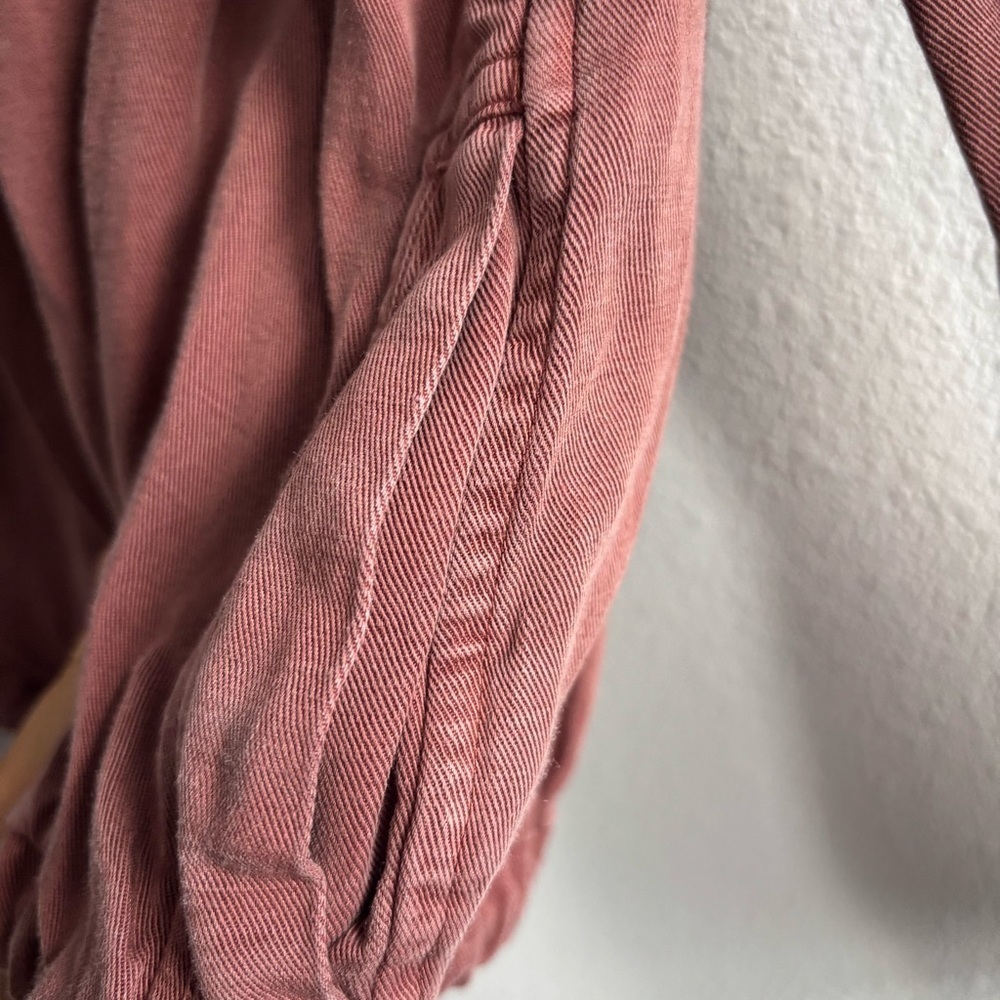 Rails Revolve Collins Burgundy Rust Utility Snap Zip Cinching Tencel Jacket - Picture 12 of 16